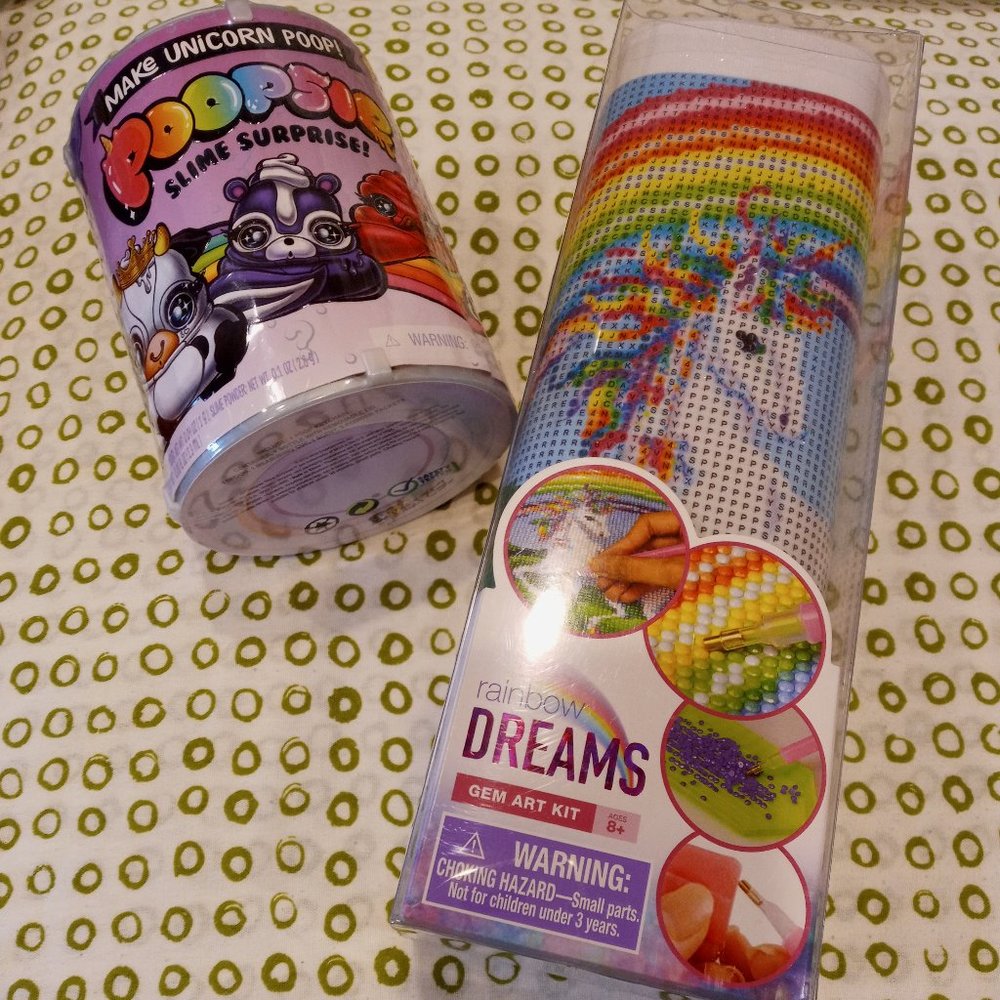 UNICORN Poop & RAINBOW Unicorn gem art GIFT SET #holidayfinds